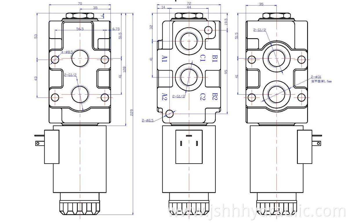 DVS90 solenoid diverter valve